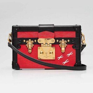 Louis Vuitton Coquelicot Epi Leather Petit Malle Bag